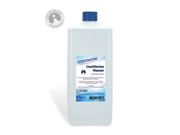 aquaionic® - Destilliertes Wasser - 1 Liter - Aqua dest
