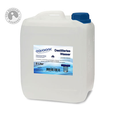aquaionic® - Destilliertes Wasser - 5 Liter - Aqua dest